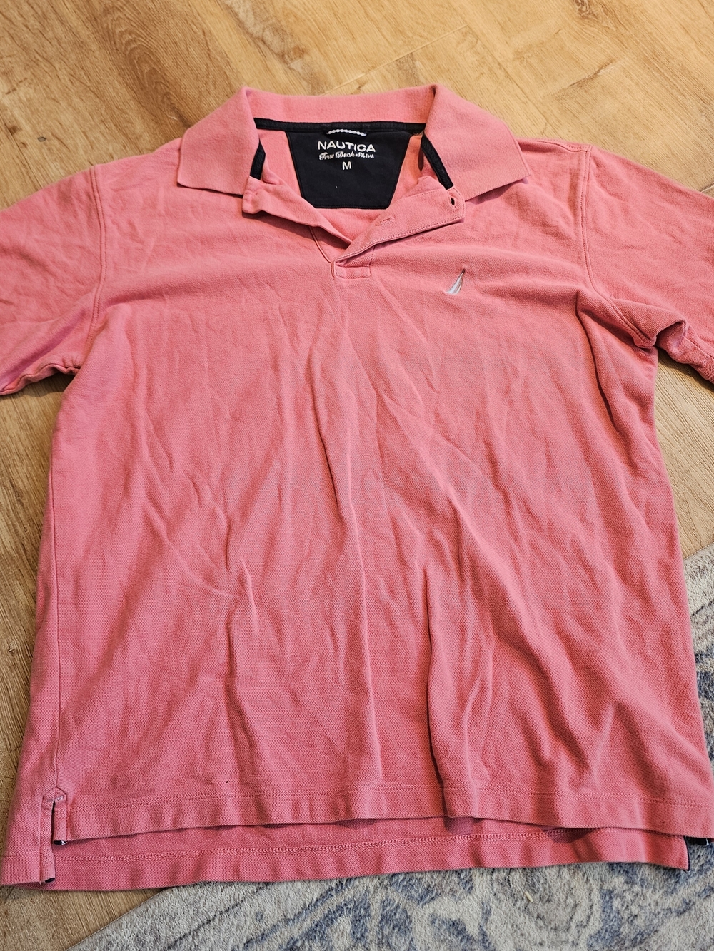 Nautica Men's Coral Pink Polo Shirt